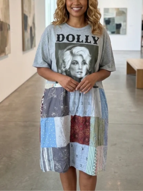 Dolly Upcycled Patchwork Dress