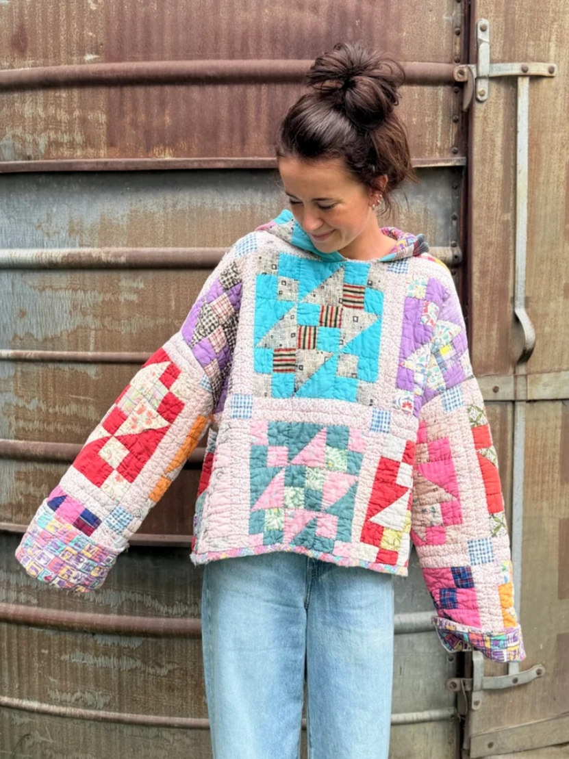Mixed Quilt Hoodie