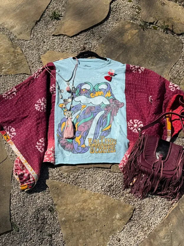 Rock Band Kantha Tee