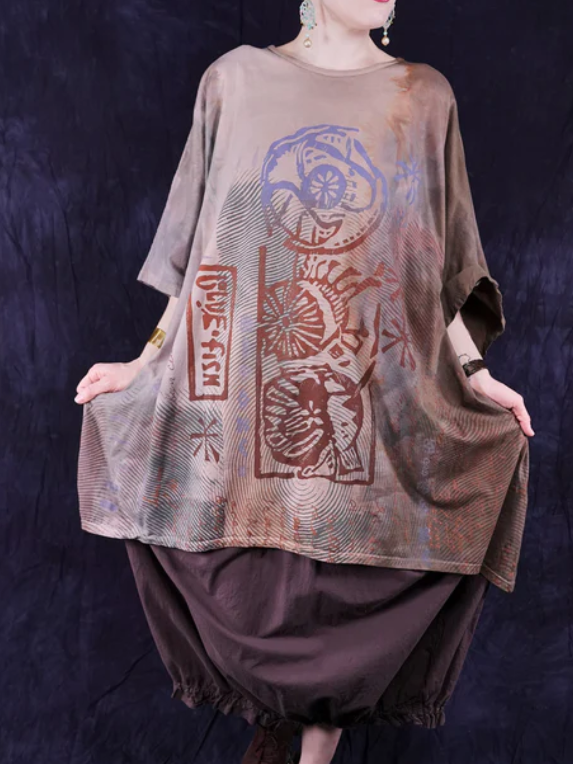 Artistic Three-Sided Coffee T-Shirt