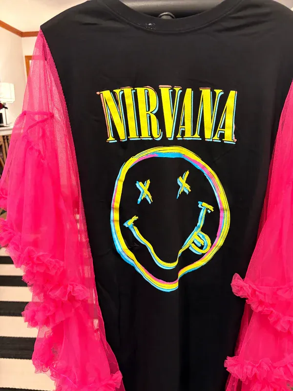 Nirvana Upcycled Rockstar Poncho