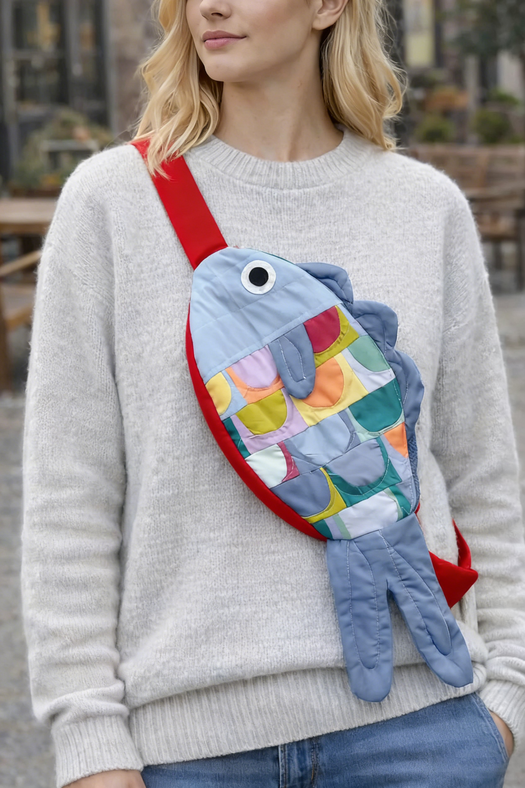 Swim Along Crossbody Fish Bag