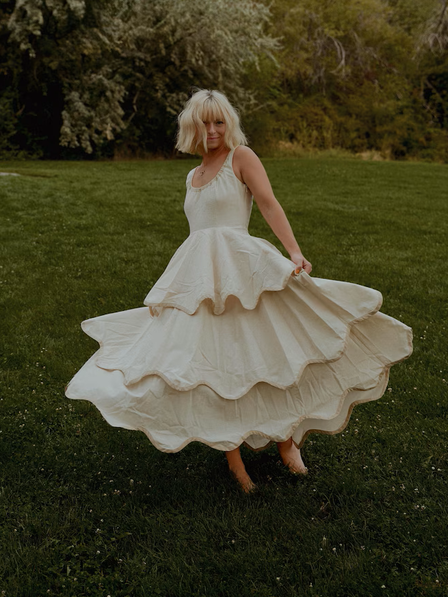The Millie Dress in Natural