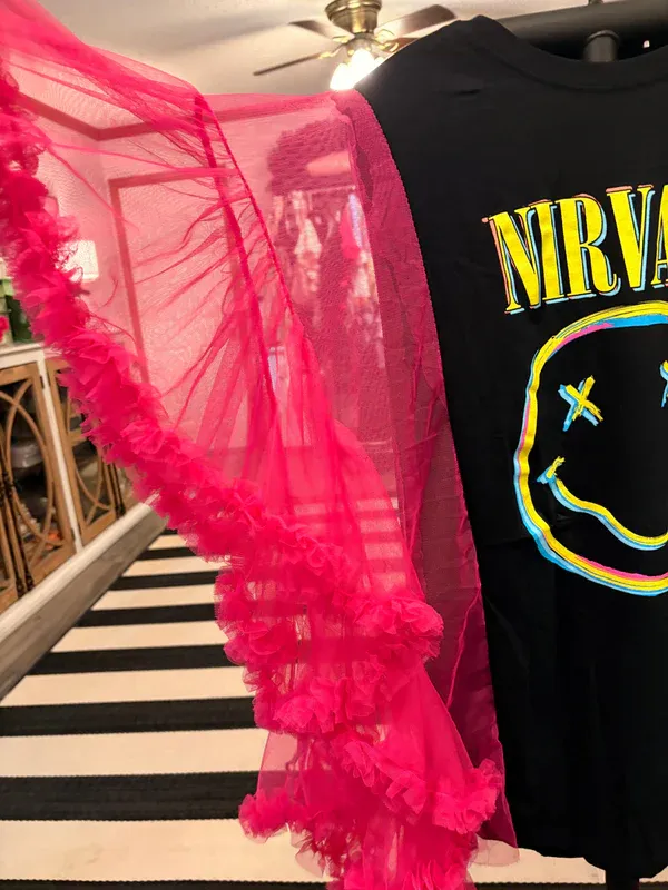 Nirvana Upcycled Rockstar Poncho