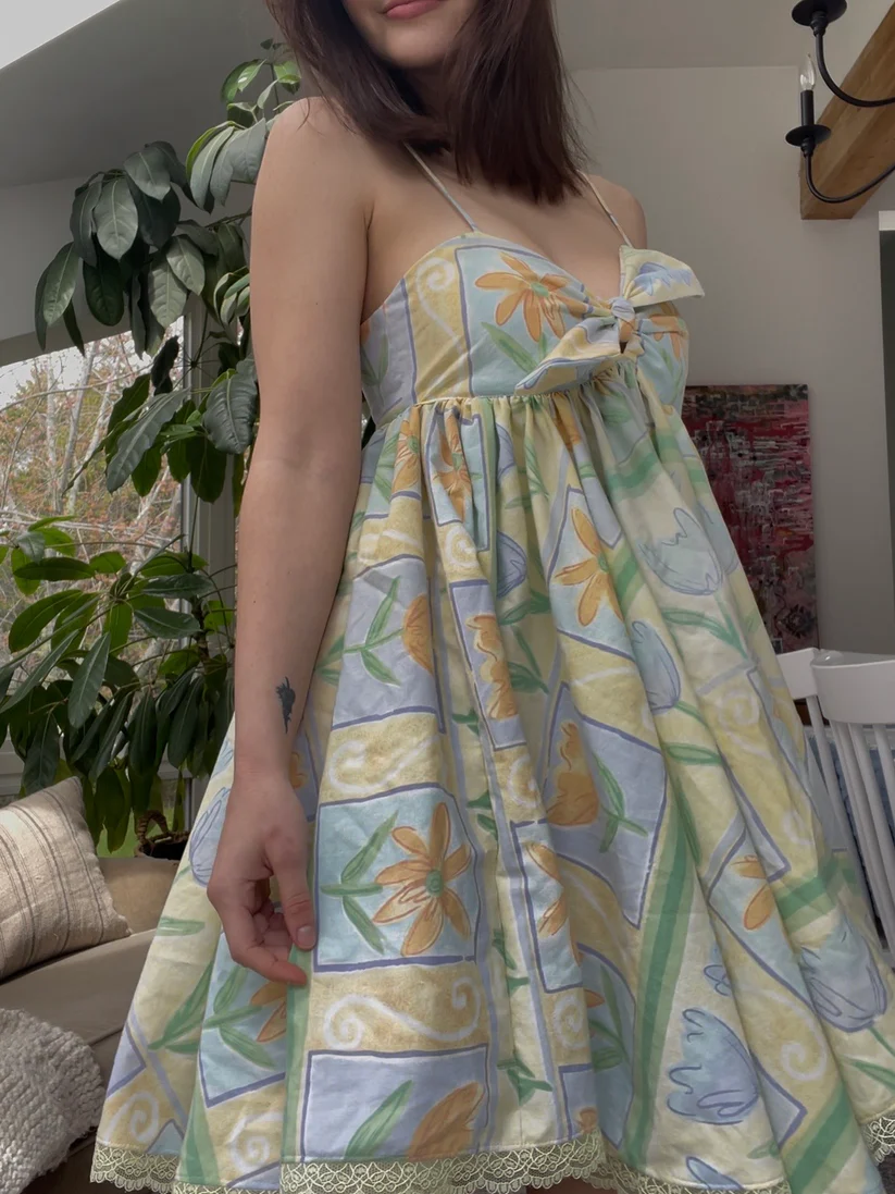 Floral baby doll dress