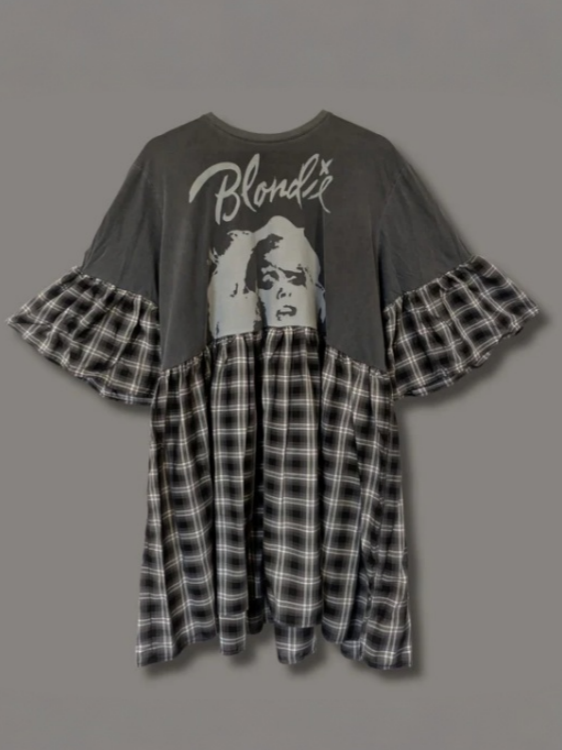 Blondie - Grey Tartan Smock