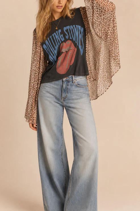 Rolling Stones Batwing-sleeve T-shirt