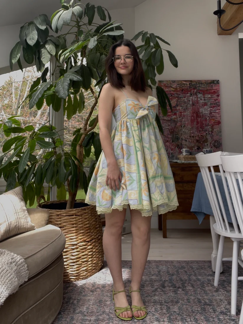 Floral baby doll dress