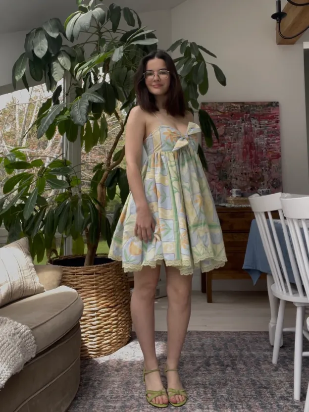 Floral baby doll dress