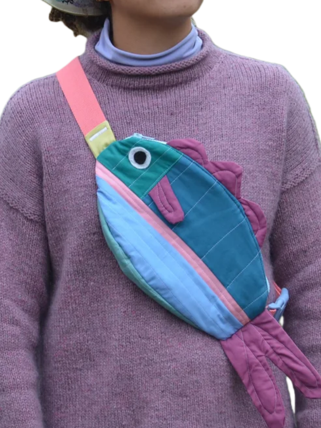 Swim Along Crossbody Fish Bag