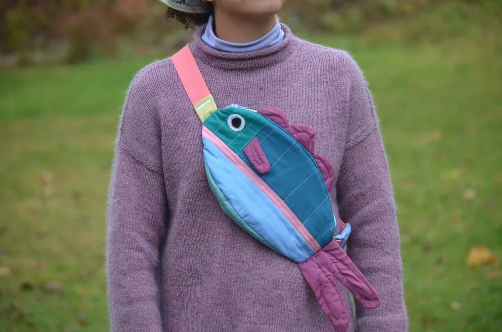 Swim Along Crossbody Fish Bag