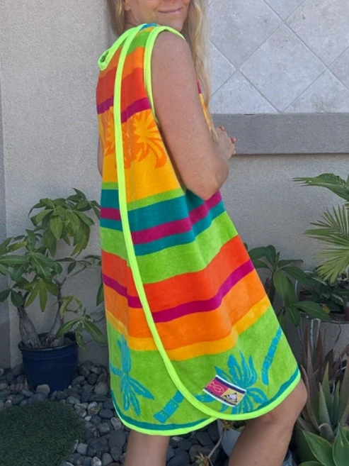 3 Arm Hole Wrap Dress ~ pineapple