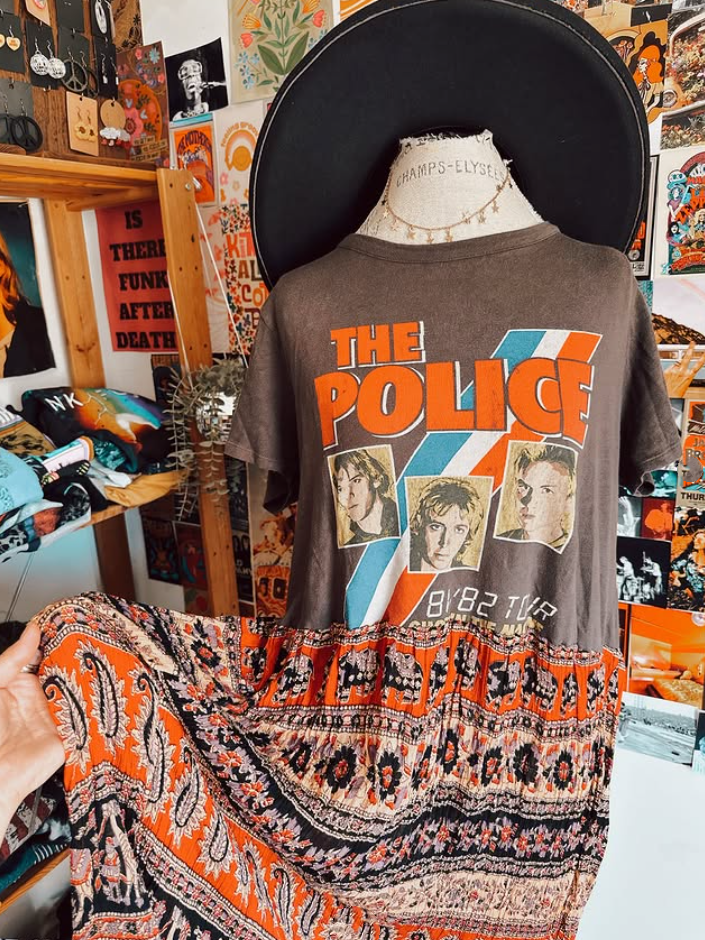 The Police Patchwork Maxi Dress