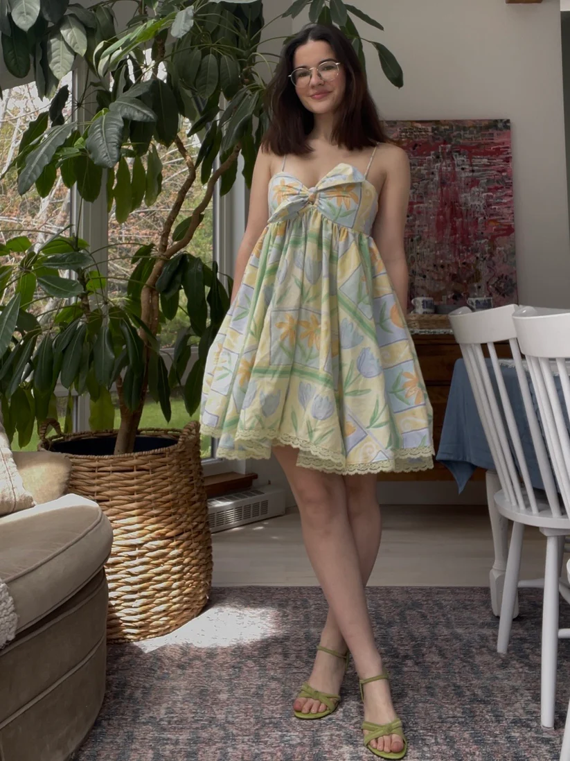 Floral baby doll dress