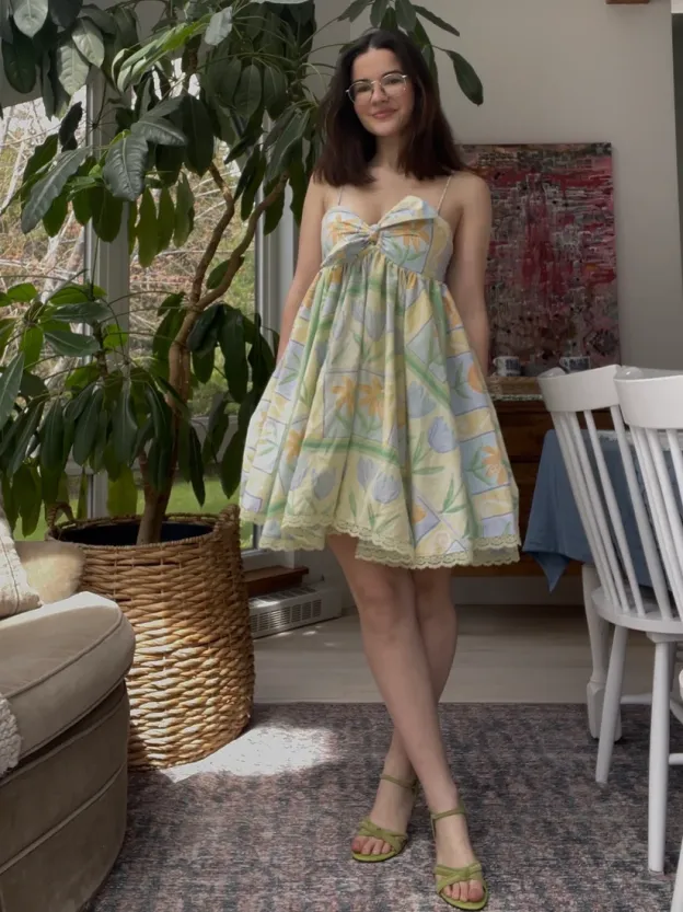 Floral baby doll dress