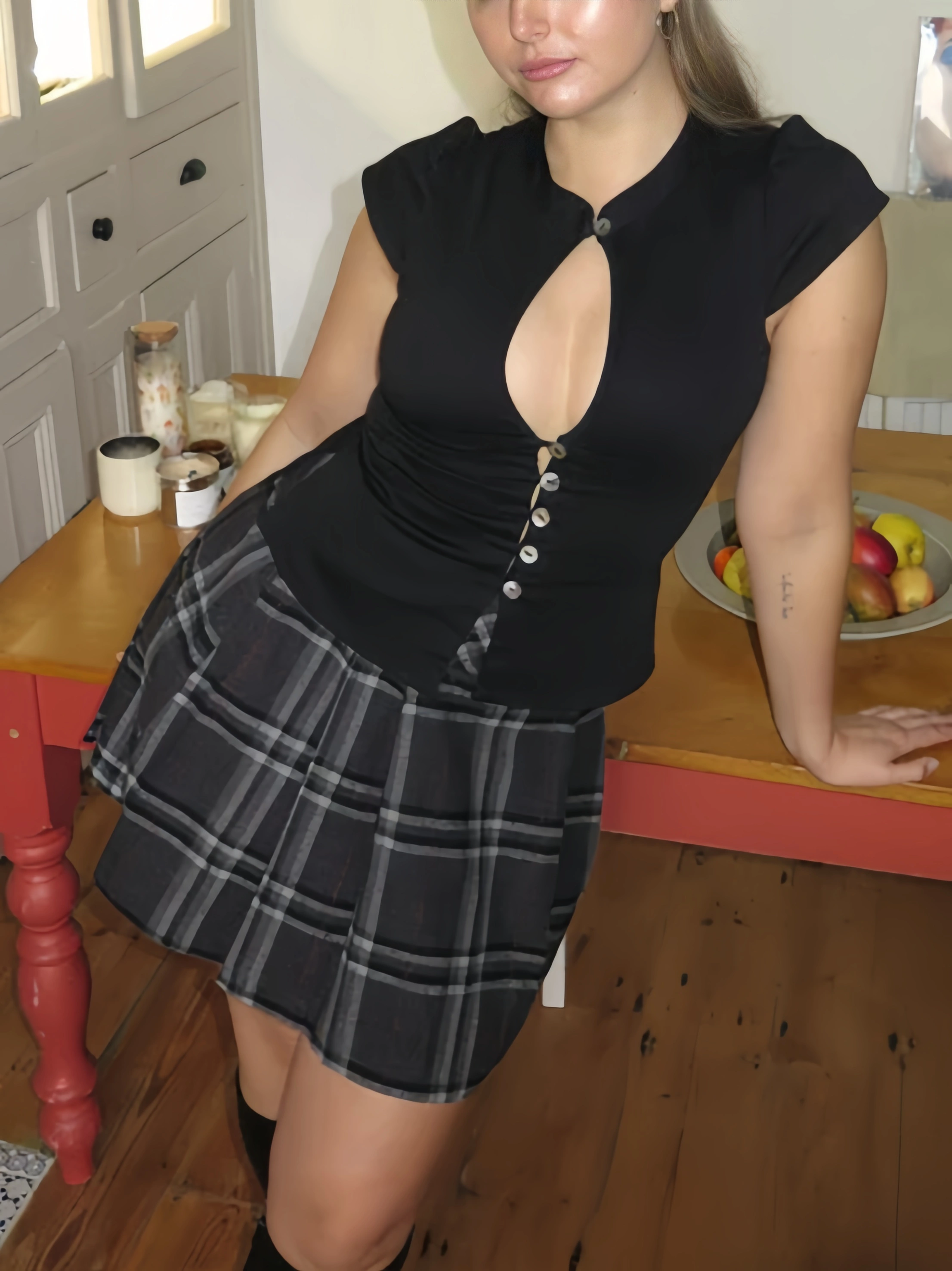 The Paulina Top in Black