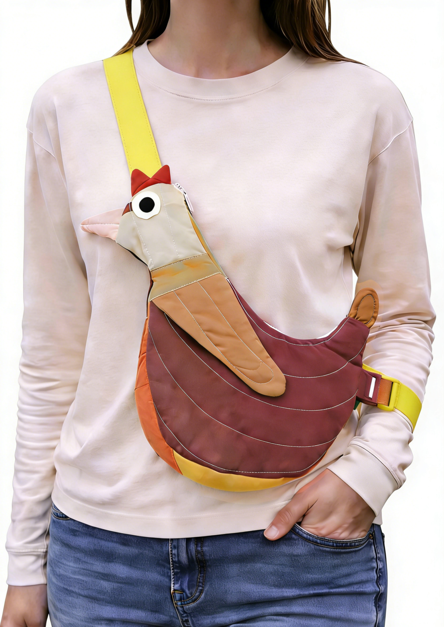 Fly Away Crossbody Bird Bag - Chicken