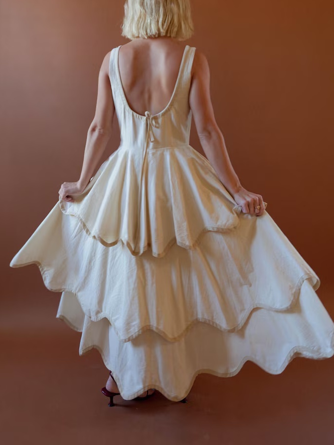 The Millie Dress in Natural