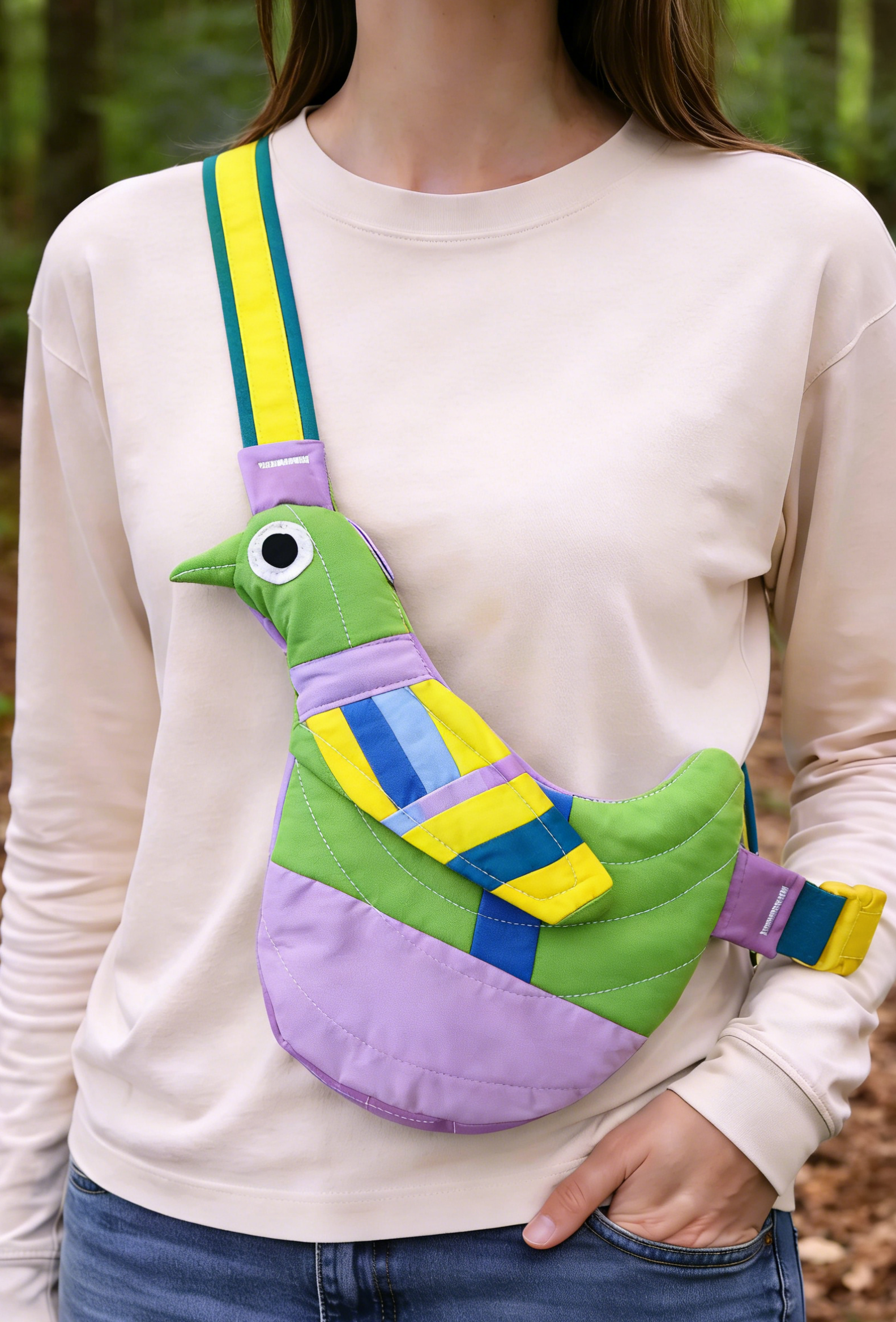 Fly Away Crossbody Bird Bag - Duck