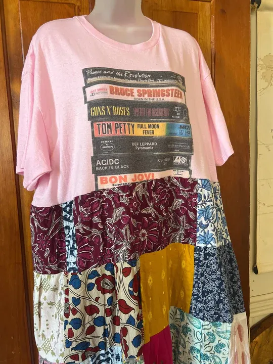 Playlist patchwork maxi dress