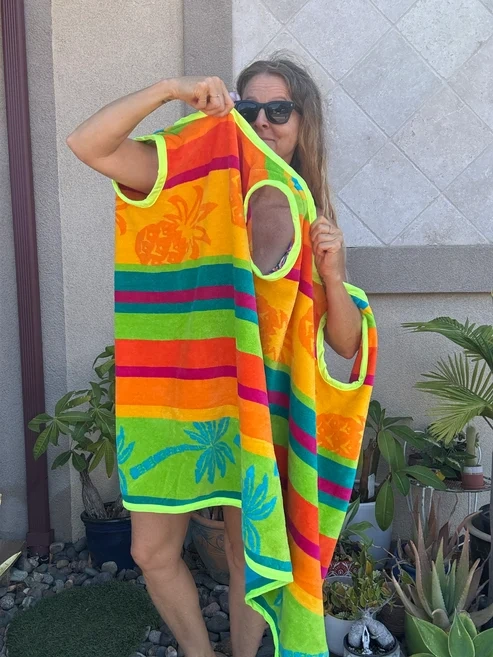 3 Arm Hole Wrap Dress ~ pineapple