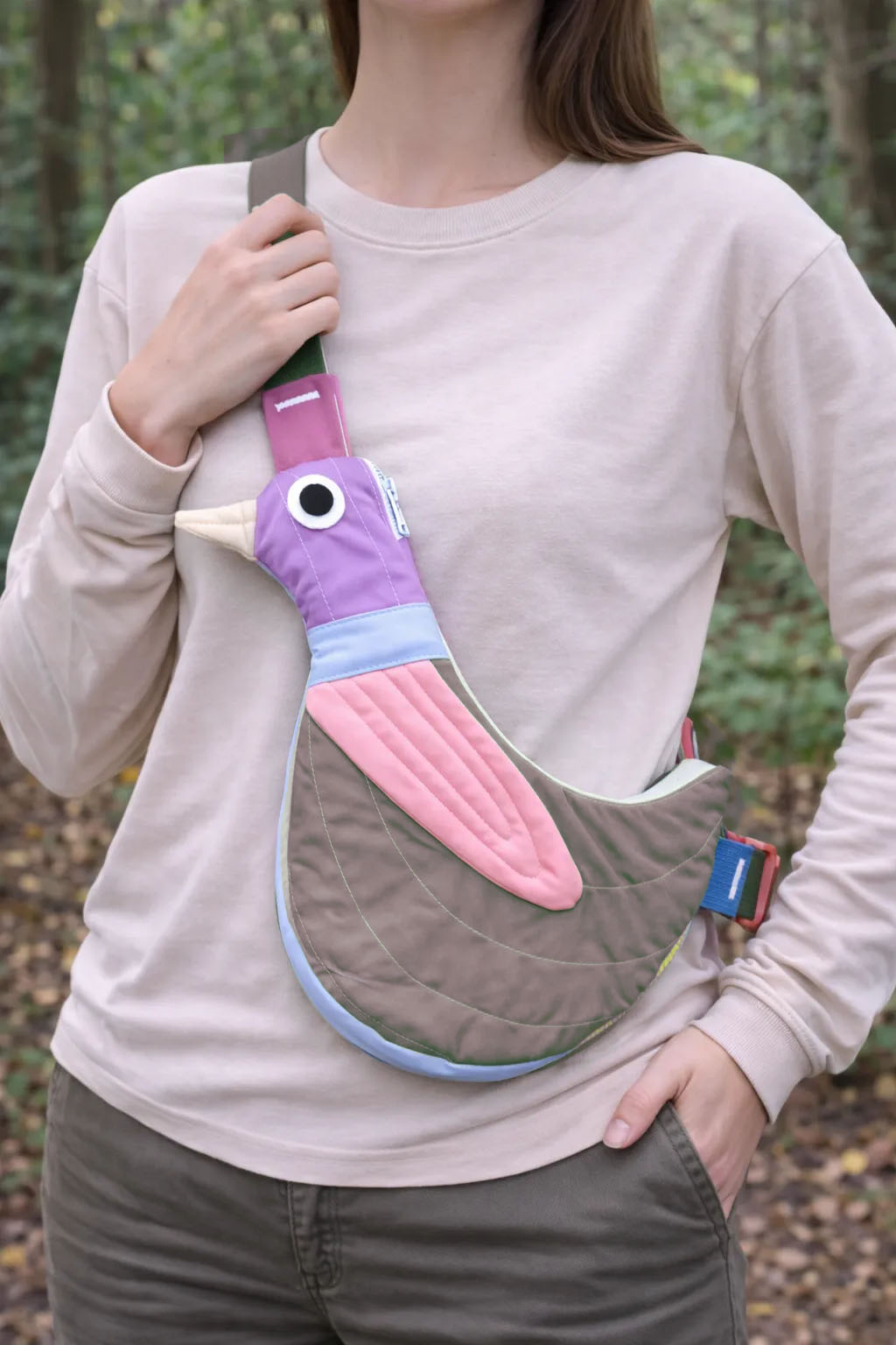 Fly Away Crossbody Bird Bag - Duck