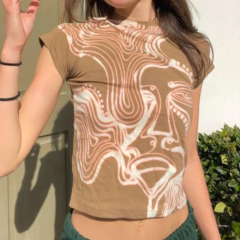 Psychedelic faces Graphic Tee