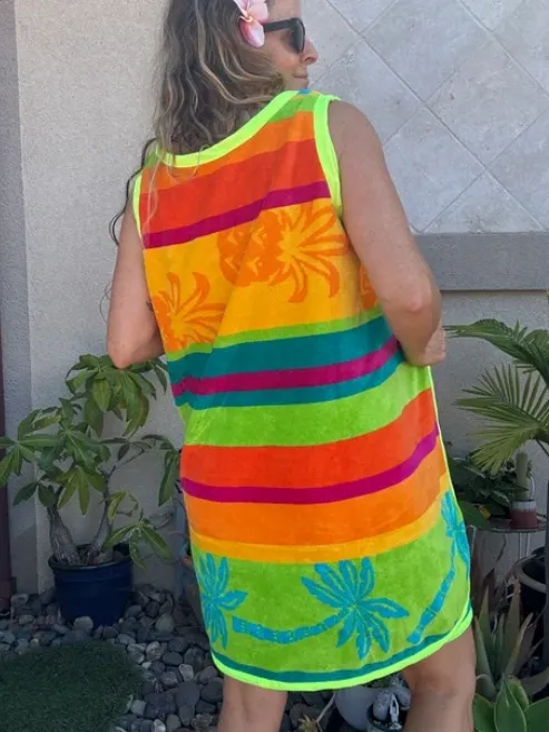 3 Arm Hole Wrap Dress ~ pineapple