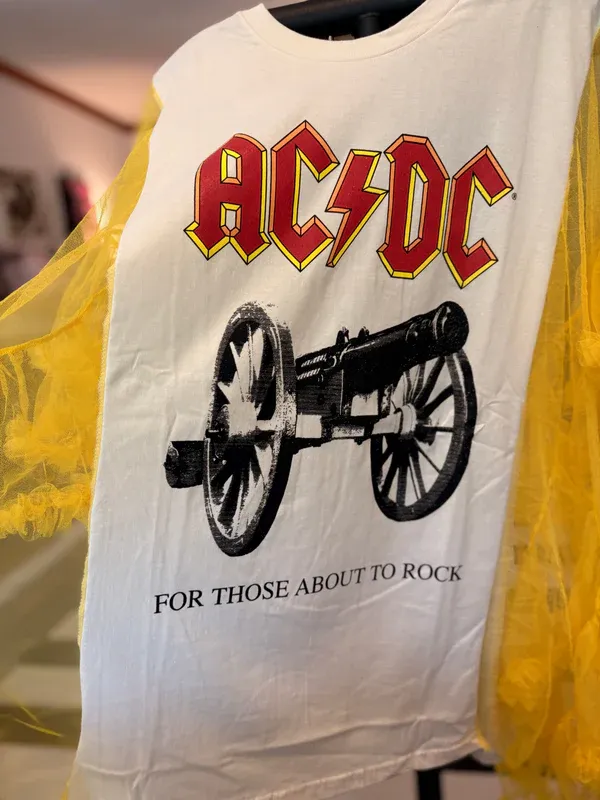 AC&DC Upcycled Rockstar Poncho