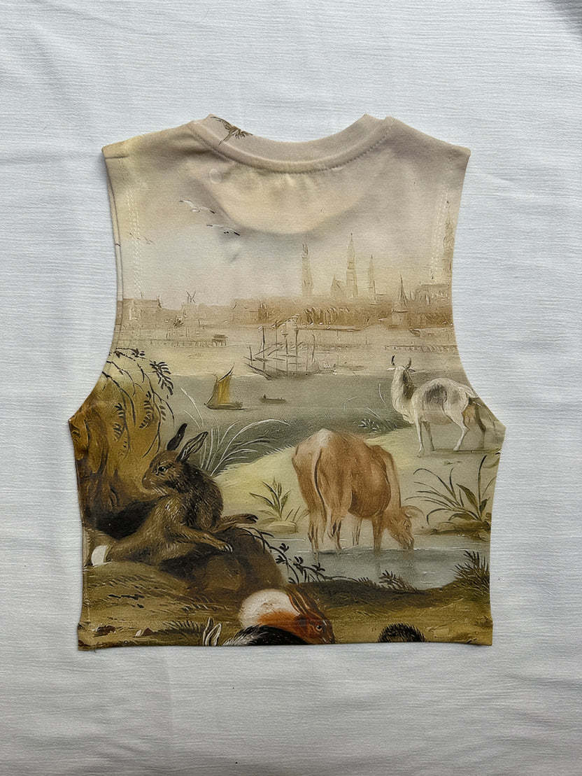 Ferdinand van Kessel’s Four Parts of the World: Amsterdam Digital Printed Super Crop