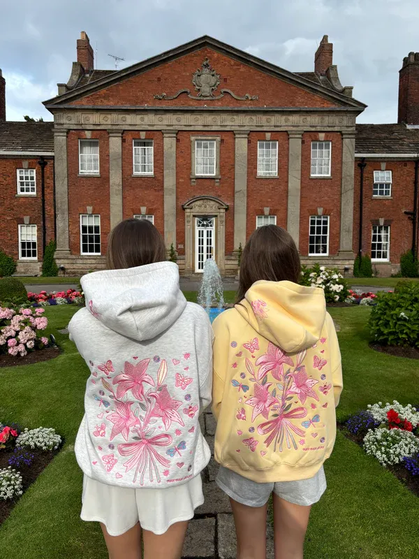 Boho Floral Graphic Hoodie