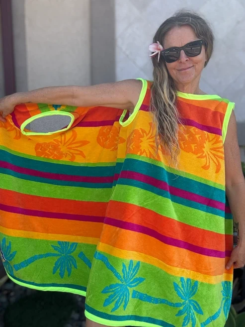 3 Arm Hole Wrap Dress ~ pineapple