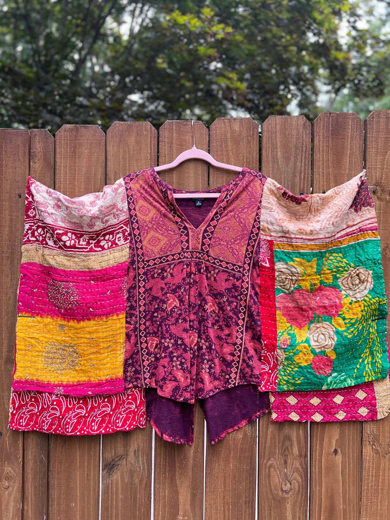 lucky BOHO print Mix & Match Tee （No Patch）