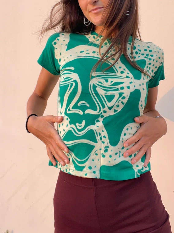 Abtract faces Graphic Tee