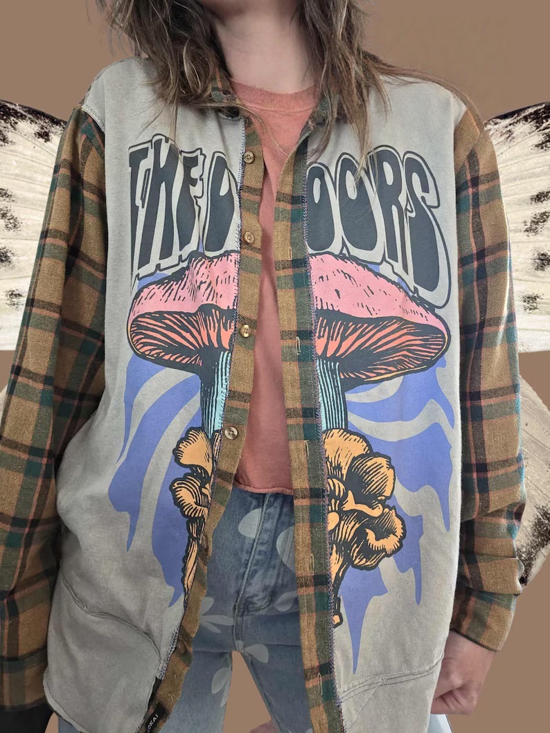 The Doors Flannel Button Up