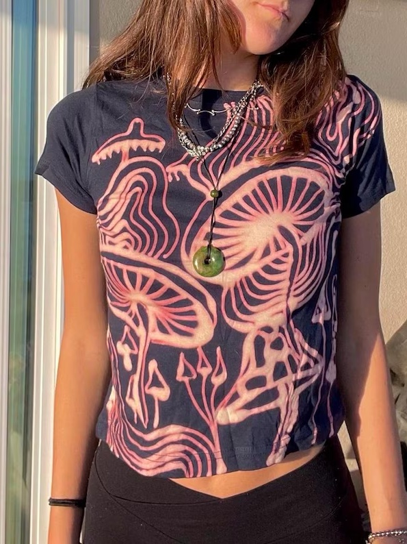 Spiral Mushroom clouds Graphic Tee