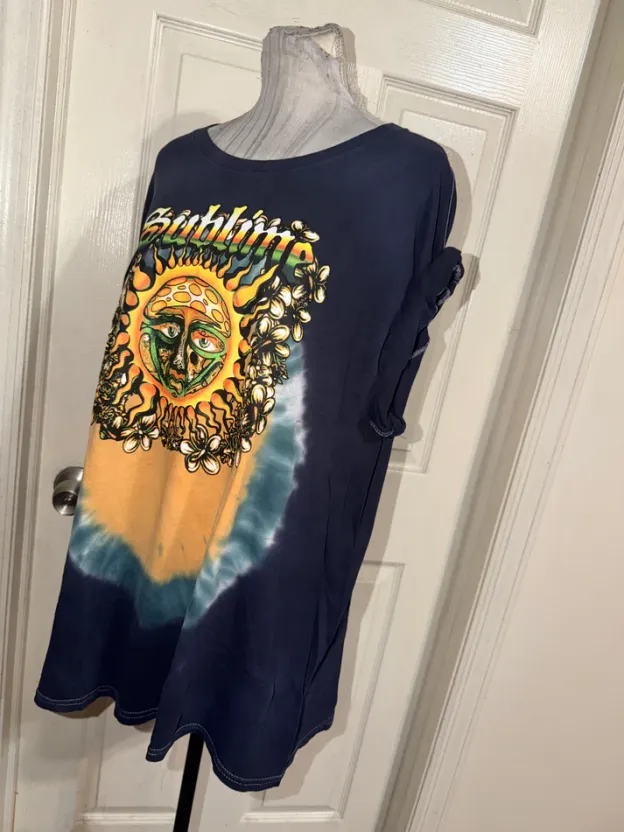 Sublime Double Sided Oversized Distressed Tee