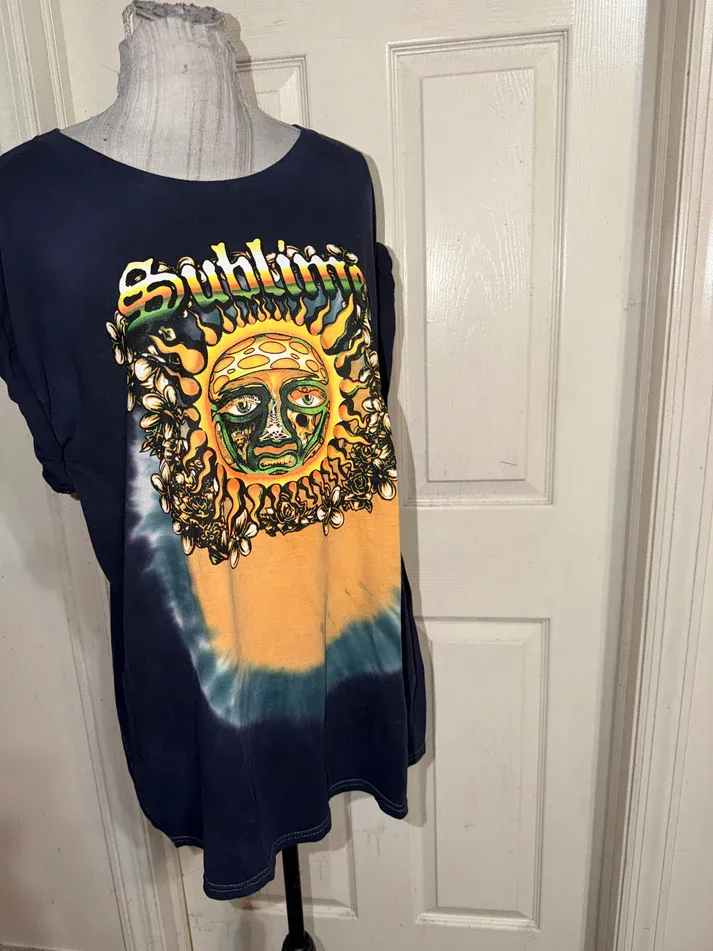 Sublime Double Sided Oversized Distressed Tee