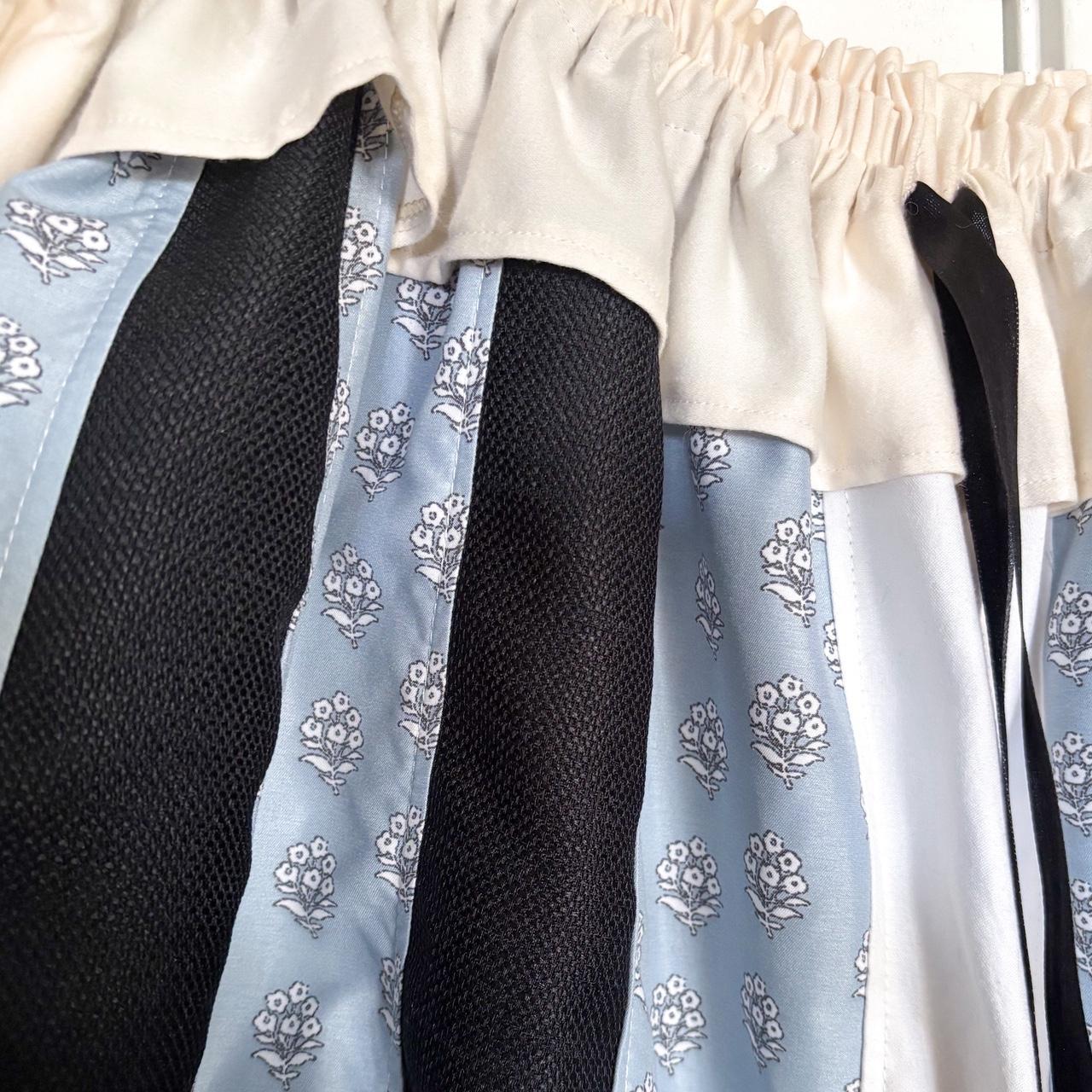 Women's Blue and Black Trousers