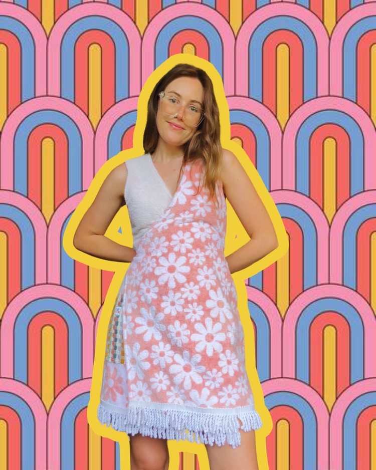 Hibiscus Wrap Towel Dress