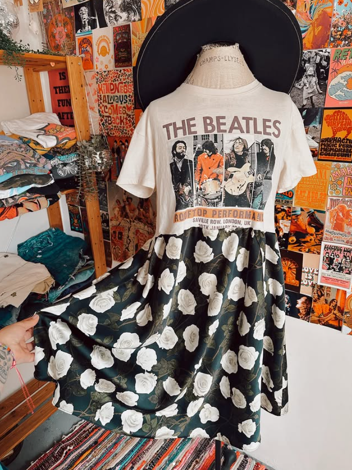 The Beatles Patchwork Maxi Dress
