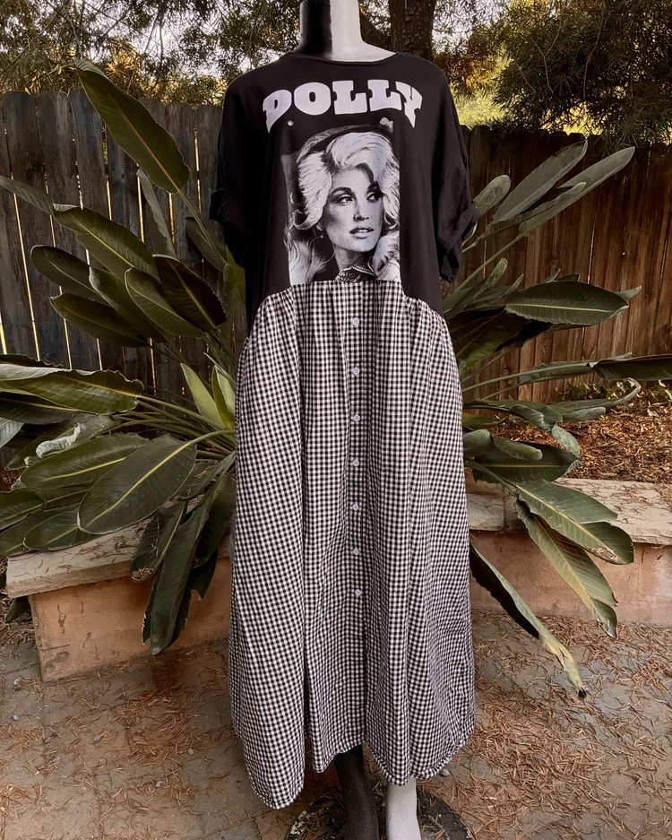 Dolly Parton Paneled Dress