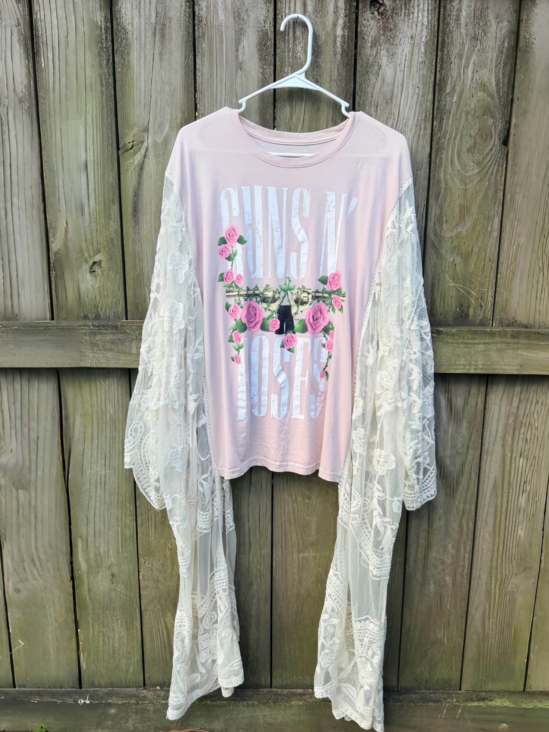 Pink Guns N' Roses Mix & Match Tee