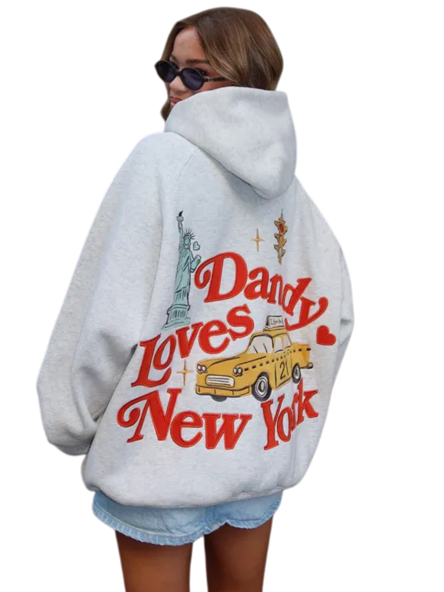 Oversized 'New York' Hoodie