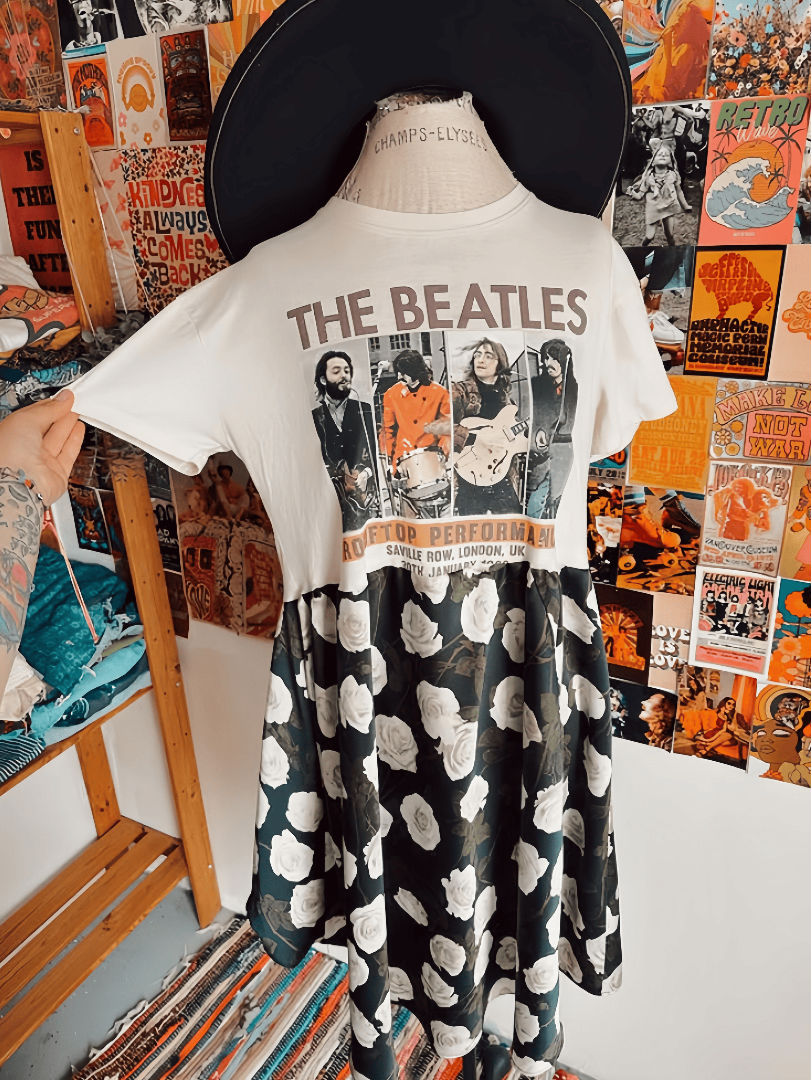 The Beatles Patchwork Maxi Dress