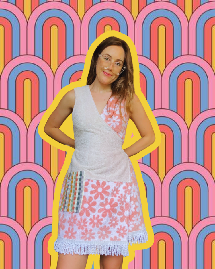 Hibiscus Wrap Towel Dress