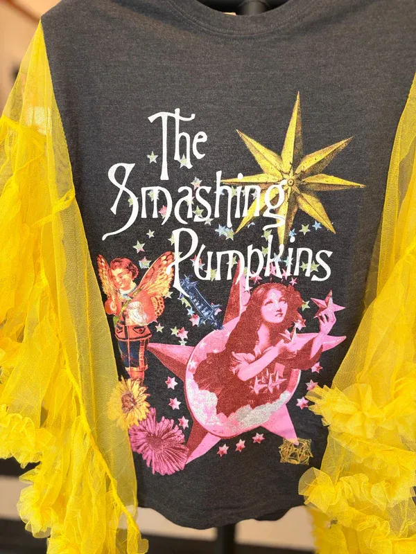 Smashing Pumpkins Upcycled Rockstar Poncho