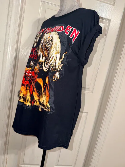 Iron Maiden Oversized Distressed Tee