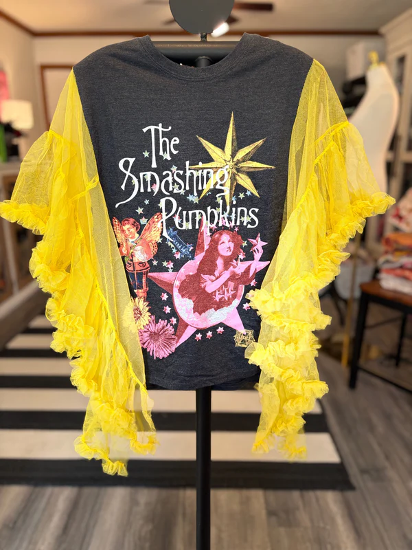 Smashing Pumpkins Upcycled Rockstar Poncho