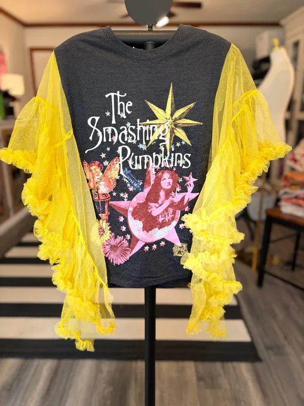 Smashing Pumpkins Upcycled Rockstar Poncho